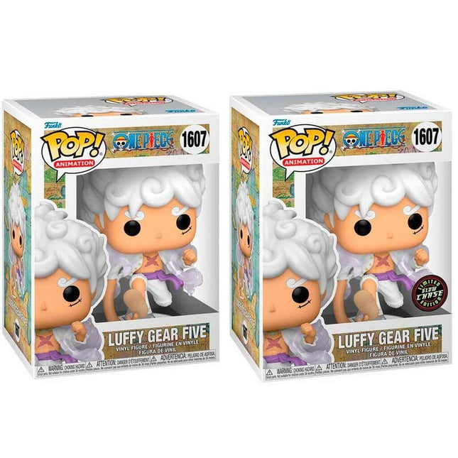 Pack De 6 Unidades - Figura Pop One Piece Luffy Gear Five 5 + 1 Chase