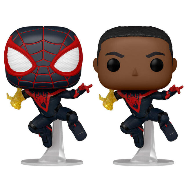 Pack De 6 Unidades - Figura Pop Spiderman Miles Morales - Miles Morales Classic Suit 5 + 1 Chase