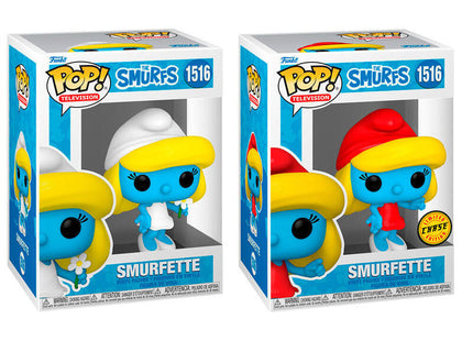 Pack De 6 Unidades - Figura Pop The Smurfs Smurfette 5 + 1 Chase