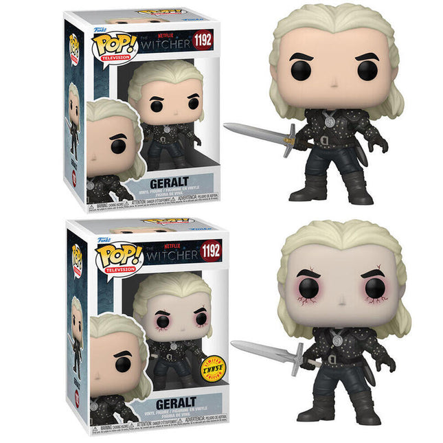 Pack De 6 Unidades - Figura Pop The Witcher Geralt 5 + 1 Chase