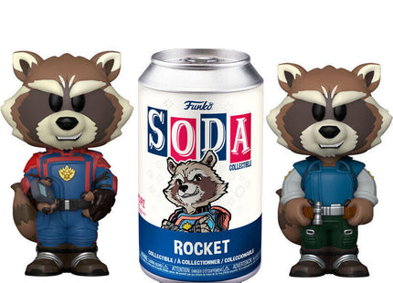 Pack De 6 Unidades - Figura Vinyl Soda Marvel Guardianes De La Galaxia Rocket 5 + 1 Chase