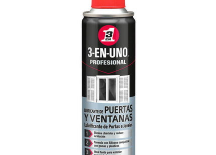 Pack De 6 Unidades - Lubricante Puertas Y Ventanas 250ml 341027 3 En 1