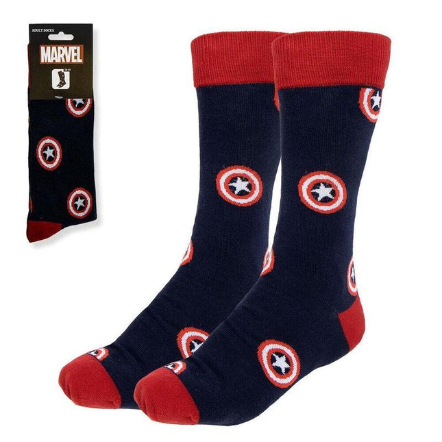 Pack De 6 Unidades - Set Calcetines Capitan America Vengadores Avengers Marvel Adulto