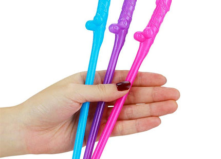 Pajitas Pene Vario Color Pack De 9