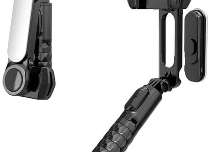 Palo Selfie Gimbal Q09 - Estabilizador De Smartphone Rotación 360º Con Mando Inalámbrico Negro