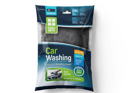Paño De Microfibra Universal Para Coche, Extra Seco, 1200 G/M², 50-60 Cm, Color Gris