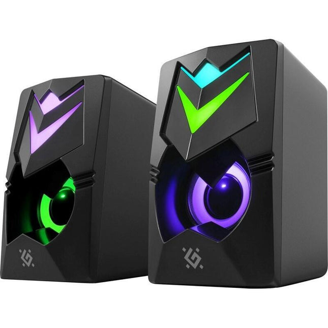 Pc Speakers 2.0 Defender J4 2.0 6w Led Usb Black
