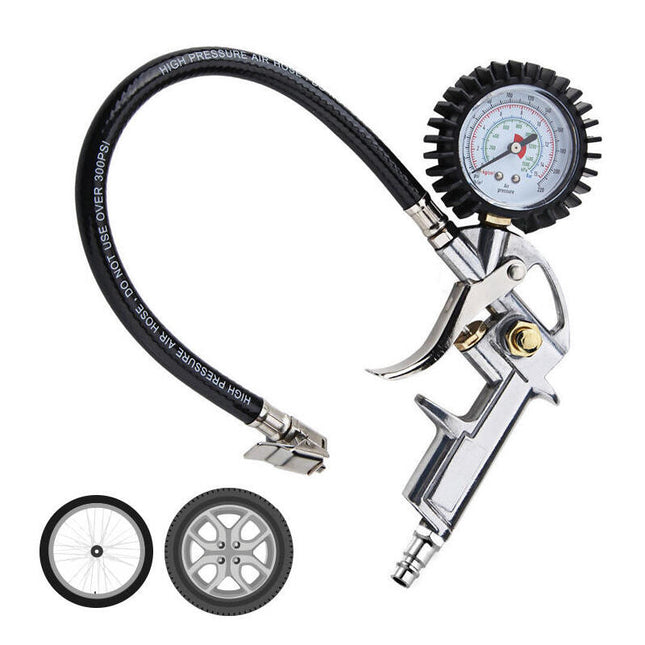 Pistola Con Manometro Para Compresor De Inflado