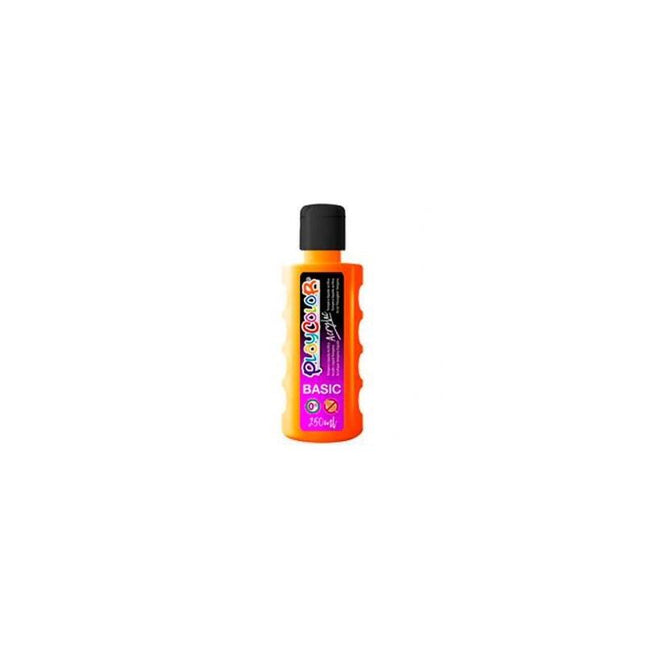Playcolor Pintura Acrylic Basic Botella 250ml Naranja