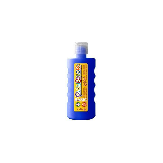 Playcolor Témpera Líquida Basic Botella 250ml Azul Oscuro