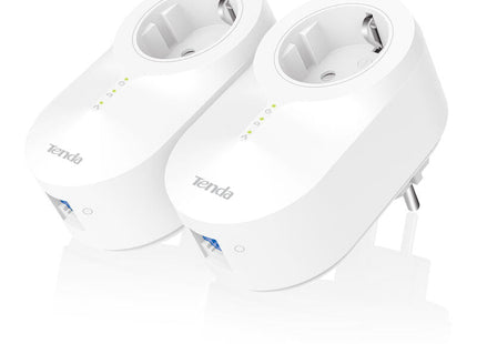 Plc/Powerline Tenda Ph6 Kit 1000mbps 1*Lan Gigabit Botón Pair/Reset Toma Schuko Plug And Play Pack 2 Uds