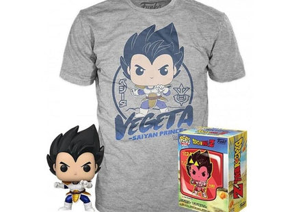 Pop & Tee Dragon Ball Z Vegeta Funko + Camiseta Talla S