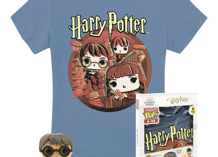 Pop & Tee Harry Potter Funko + Camiseta Trio Talla M