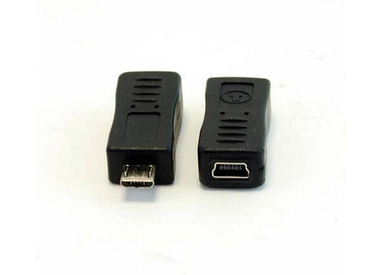 Powergreen Adaptador Micro Usb 5pm/ Mini Usb 5 Ph  Negro