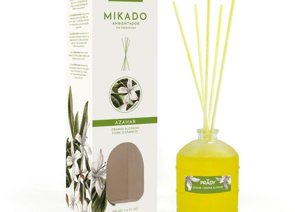 Prady Ambientador Mikado Azahar - Frasco De Cristal 100ml Y Varitas Difusoras
