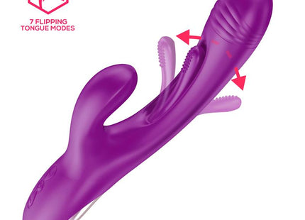 Priya Vibrador Con Lengua Con Movimiento Flipping