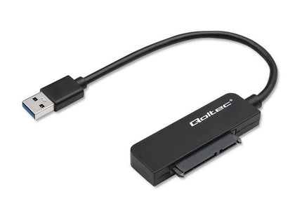 Qoltec 52268 Sata Adapter Ssd Hdd 2.5 Drive Usb 3.0 Super Speed 5gb S 2tb