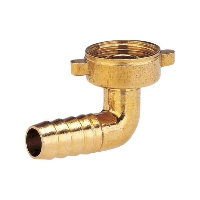 Racor Acodado De Latón Gardena 26,5 Mm (G 3/4"), Pieza De Manguera (Para Mangueras De 13 Mm (1/2"))