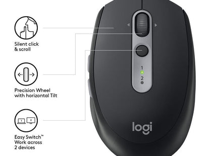 Ratón Inalámbrico Silencioso Logitech M590 Grafito Bt 910-005197