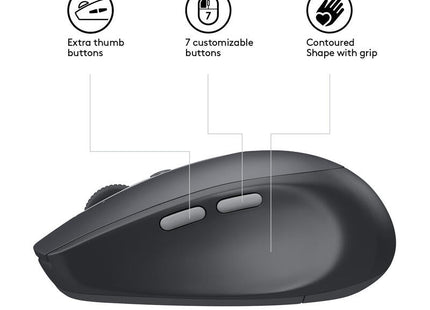 Ratón Inalámbrico Silencioso Logitech M590 Grafito Bt 910-005197