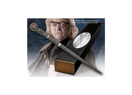 Replica The Noble Collection Harry Potter Alastor Moody Varita Con Caja Y Placa De Identificacion