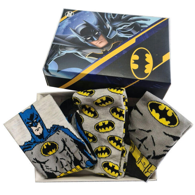 Set 3 Calcetines Batman Dc Comics Adulto Surtido