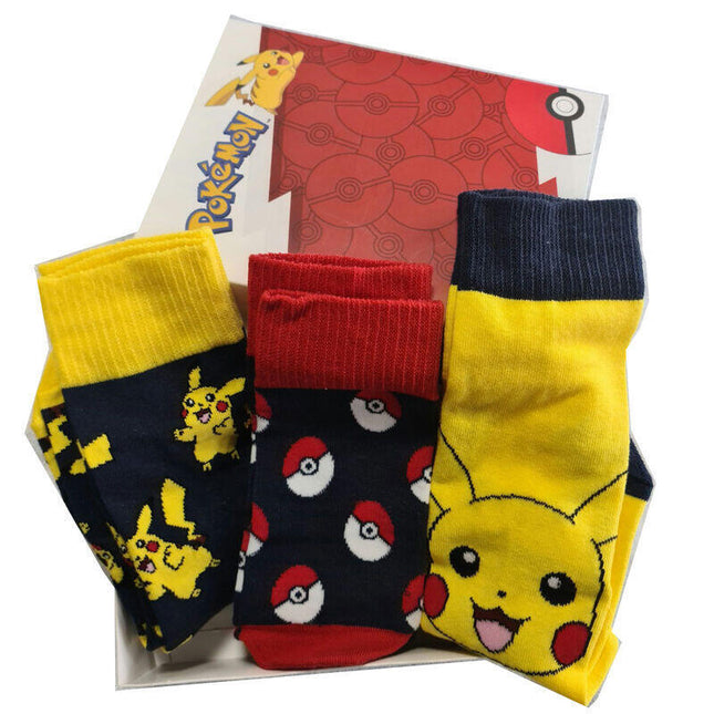 Set 3 Calcetines Pokemon Adulto Surtido