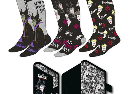 Set 3 Calcetines Villanas Disney Adulto