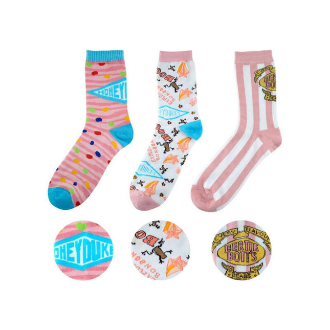 Set 3 Pares De Calcetines Cinereplicas Harry Potter Honeydukes