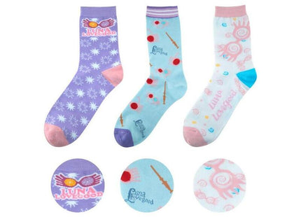 Set 3 Pares De Calcetines Cinereplicas Harry Potter Luna Lovegood