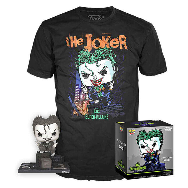 Set Figura Pop &#38; Tee Dc Comics Jim Lee Joker