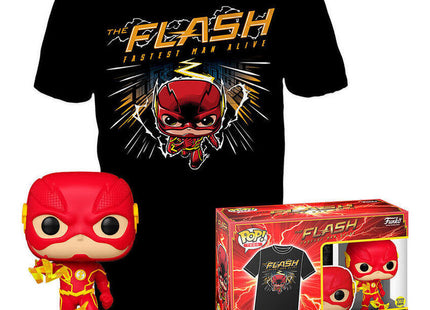 Set Figura Pop &#38; Tee Dc Comics The Flash Talla Xl