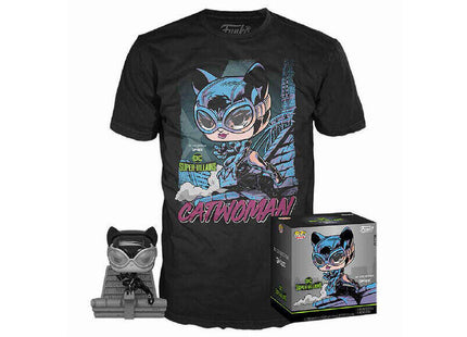Set Figura Pop &#38; Tee Dc Jim Lee Catwoman