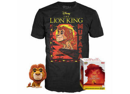 Set Figura Pop &#38; Tee Disney El Rey Leon Mufasa