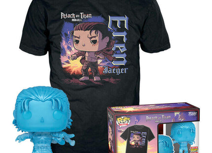 Set Figura Pop & Tee Attack On Titan Eren Exclusive Talla L