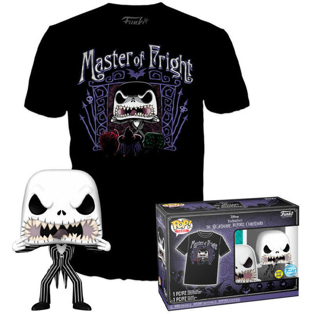 Set Figura Pop & Tee Disney Pesadilla Antes De Navidad Jack Skellington Exclusive Talla M