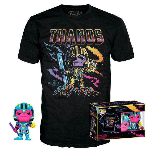 Set Figura Pop & Tee Marvel Infinity Saga Thanos Exclusive Talla L