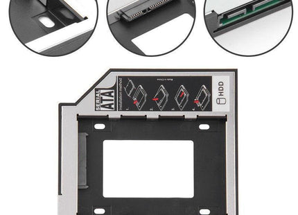 Soporte Carcasa Caddy Cd Dvd Para Disco Duro 2.5 2nd Sata 12.7mm Universal