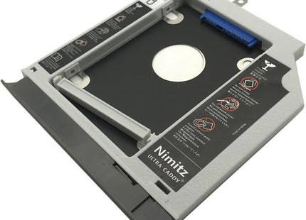 Soporte Grabadora Ultracaddy 2º Hdd / Ssd Caddy Para Lenovo Ideapad 320 330 520 Con Placa Frontal Gris