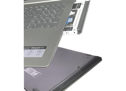 Soporte Grabadora Ultracaddy 2º Hdd / Ssd Caddy Para Lenovo Ideapad 320 330 520 Con Placa Frontal Gris