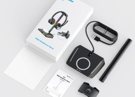 Soporte Para Auriculares New Bee Nb-Z12 Rgb Negro