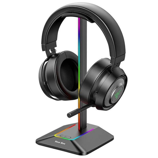 Soporte Para Auriculares New Bee Nb-Z8 Rgb Negro