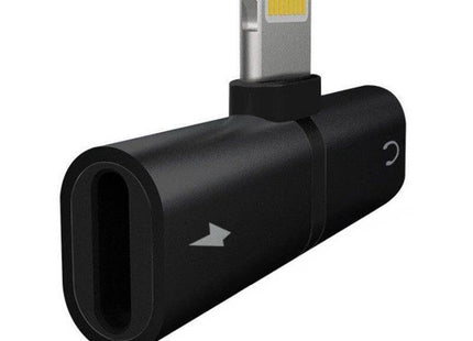 Splitter Carga Y Música Myway Lightning Macho Usb Macho Negro
