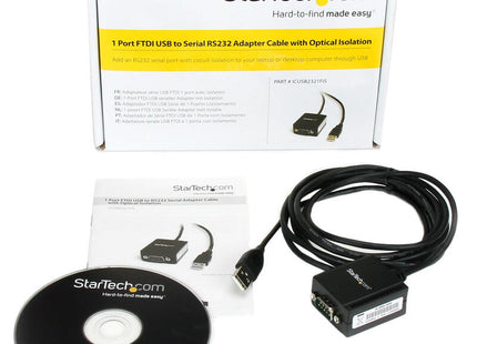 Startech Cable De1,8m Usb A 1 Puerto Serie Serial