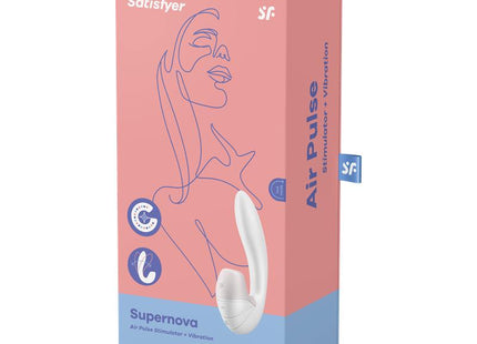 Satisfyer Supernova Vibrador Insertable Con Air Pulse - Blanco