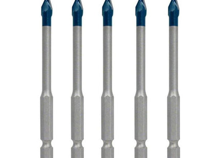 Taladro Para Tejas Bosch Expert Hex-9 Hardceramic, Ø 6 Mm (5 Piezas, Longitud 90 Mm) 2608900599