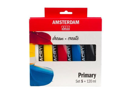 Talens Amsterdam Standard Series Set Acrílicos Primarios Tubo 120ml Estuche 5 Ud