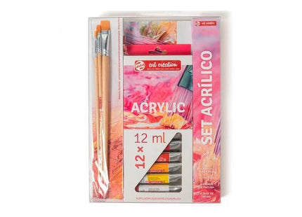 Talens Art Creation Set Acrílico 12 Tubos X 12ml Colores Surtidos