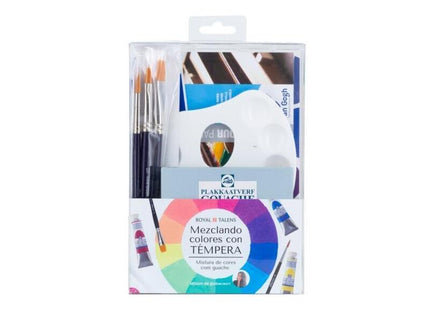 Talens Set Mezclando Colores Con Témpera