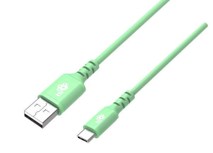 !Tb Cable Usb-Usb C 1m. Silicone Verde